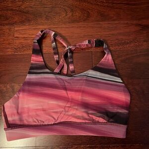 Lululemon Athletica Multicolor Striped Sports Bra
